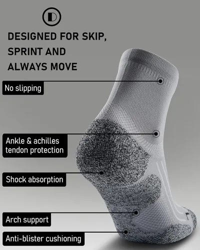 Vista 3 de Calcetines de compresión para hombres y mujeres, calcetines acolchados para correr y senderismo