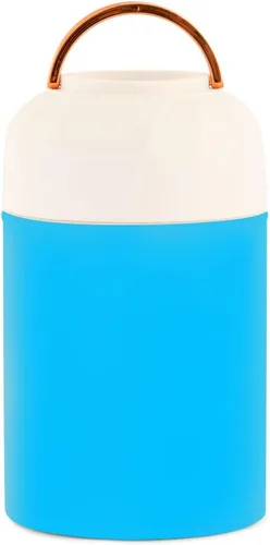 Vista 12 de Corn Flower Blue - Tarro de alimentos aislado para niños y mujeres con cuchara de 17 oz/16.9 fl oz, recipiente de almacenamiento de alimentos