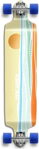 Vista 26 de Yocaher Earth Series - Patinetas completas Longboard con BlackWidow Premium 80A Grip Tape Aluminio Truck ABEC-9 Rodamiento 2.756 in Ruedas