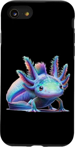 Vista 17 de Carcasa de arte de mundo submarino encantado para iPhone 11 Pro Max con diseño de ajolote mágico