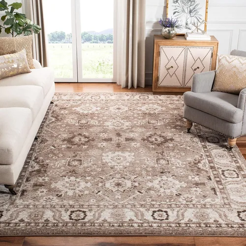 Vista 16 de SAFAVIEH Vintage Hamadan Collection - Alfombra de área de 2 pies 3 pulgadas x 4 pies, naranja y azul, diseño tradicional persa, no desprende pelusa