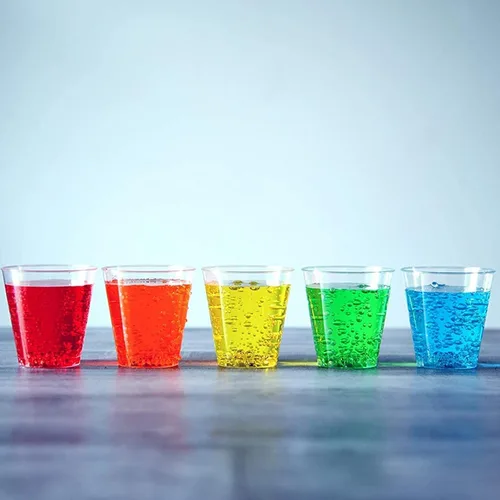 Vista 2 de [400 unidades de 1 onza] Vasos desechables de plástico, vasos pequeños transparentes, tazas de condimentos, degustación de condimentos, salsa
