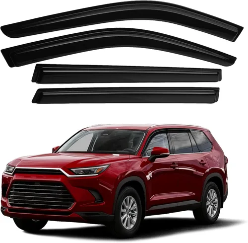 Vista 39 de Canvcle 4Runner - Protectores de lluvia – Viseras de ventana para Toyota 4Runner 2010-2024, deflectores de viento de ventana lateral con cinta
