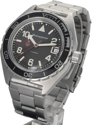 Vista 3 de Vostok Komandirskie Reloj de pulsera militar ruso automático para hombre WR 6562ft 650536