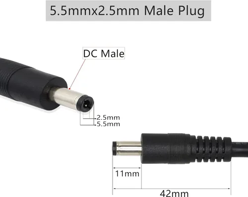 Vista 2 de Fuente de alimentación apta para Seagate 9ZQ2P5-500, Expansion SRD00F2, FreeAgent Goflex Disco duro externo - Cable adaptador de cable
