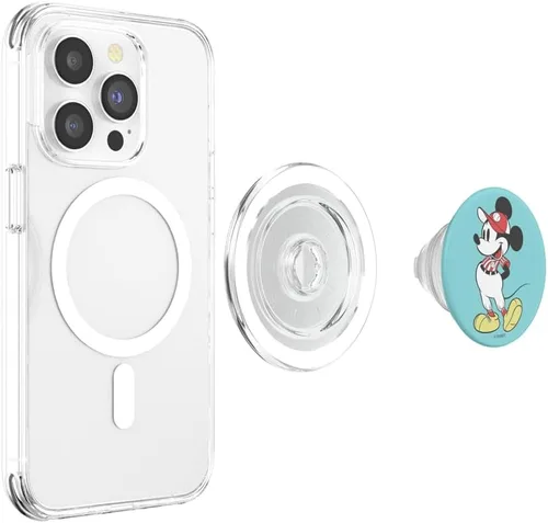 Vista 4 de Disney Mickey y sus amigos Mickey Mouse Baseball Retrato PopSockets MagSafe PopGrip para iPhone