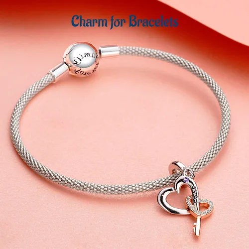Vista 76 de Amufer S925 Charms for Women, compatible with Pandora Bracelets and Necklaces, Jewelry Gift