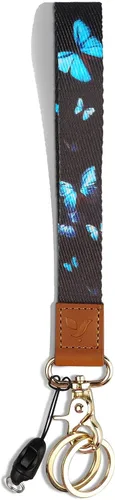 Vista 17 de Yiflin Lindo Cordón de Muñeca para Llaves, Llavero, Cartera, Soporte de Identificación, Teléfono Celular, Cordón de Muñeca Soporte de Llavero Cadena