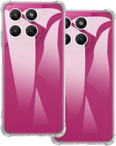 Vista 9 de Paquete de 2 fundas de TPU para Moto G47 5G - transparente+negro Negro (Clear+Black)