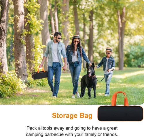 Vista 6 de AULTONG Kit de Accesorios para Plancha de Superficie Plana de 6 Piezas para Blackstone y Camp Chef – Herramientas de Acero Inoxidable con Bolsa