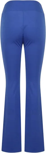 Vista 5 de Leggings acampanados cruzados para mujer, cintura alta, corte en V, corte de bota, pantalones de yoga acampanados con bolsillos
