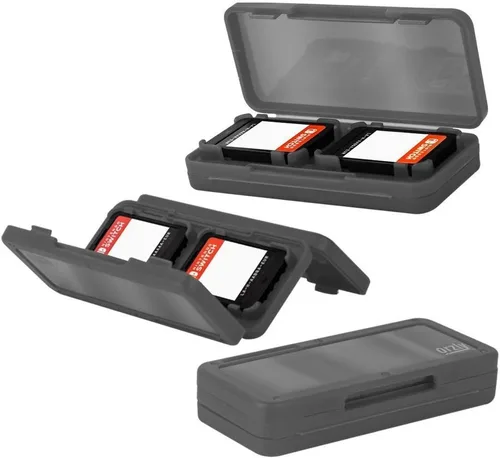 Vista 3 de Switch Accessories Bundle - Orzly Essentials Pack for Nintendo switch Case & Screen Protector, Grip Case, Games Holder, Headphones - Classic Black