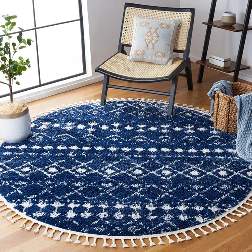 Vista 29 de SAFAVIEH Berber Fringe Shag Collection - Alfombra decorativa de 2 pies 2 pulgadas x 4 pies, color crema y gris oscuro, diseño que no desprende