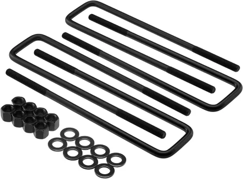 Vista 5 de Supreme Suspensions - Kit de bloques de elevación cónicos traseros de 4.5 pulgadas para Chevy Silverado/GMC Sierra Serie HD de 8 lengüetas 2WD/4WD