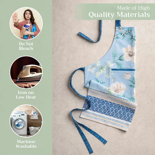 Vista 658 de Maison d' Hermine Delantales para mujer con bolsillo, 100% algodón (27.50 x 31.50 pulgadas)