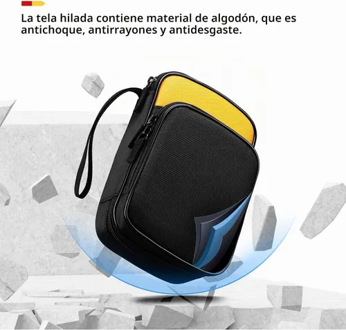 Vista 5 de KingSung - Funda de transporte de herramientas suave con cremallera para Fluke 117/116/115/114/113 multímetro digital 62 Max y muchos más