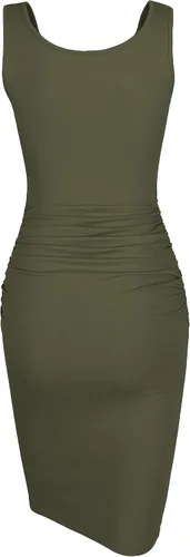 Vista 3 de Missufe Vestido ajustado casual hasta la rodilla básico para mujer