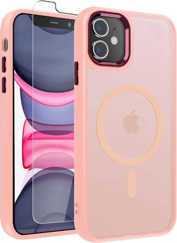 Vista 95 de WRJ Funda magnética mate para iPhone Air de 6.5 pulgadas, [compatible con Magsafe] [protección contra caídas de grado militar], delgada Negro
