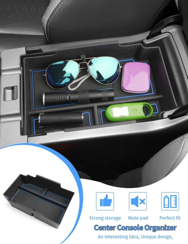 Vista 2 de YEE PIN Organizador de consola central Crosstrek 2024 para Subaru Crosstrek Accesorios 2023 2024 Crosstrek Impreza Organizador de consola Bandeja