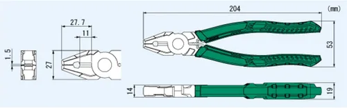 Vista 3 de Engineer Neji-saurus RX PZ-59 tenazas tornillos