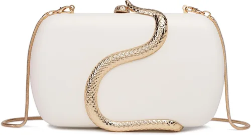 Vista 37 de Bolso de mano de piel sintética desmontable con cadena cruzada, bolso de noche, bolso de mano para mujer, formal, boda, fiesta, baile de graduación