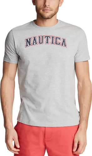Vista 21 de Nautica - Camiseta de manga corta para hombre, 100% algodón, serie náutica con estampa gráfica Rojo náutico