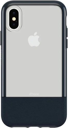 Vista 3 de OtterBox - Funda ultradelgada para iPhone X y XS (solamente) - Funda protectora transparente con acento de fieltro de lujo (magenta cristalino)