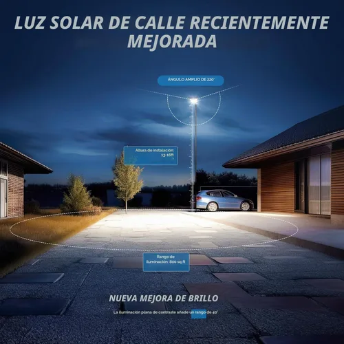 Vista 2 de Sunwish Luces solares para exteriores, 1 paquete, sensor de movimiento, del atardecer al amanecer, IP66