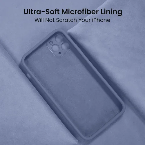 Vista 5 de FireNova Funda diseñada para iPhone 12 Pro Max, funda de silicona mejorada protección de cámara con forro de microfibra suave antiarañazos, 6.7
