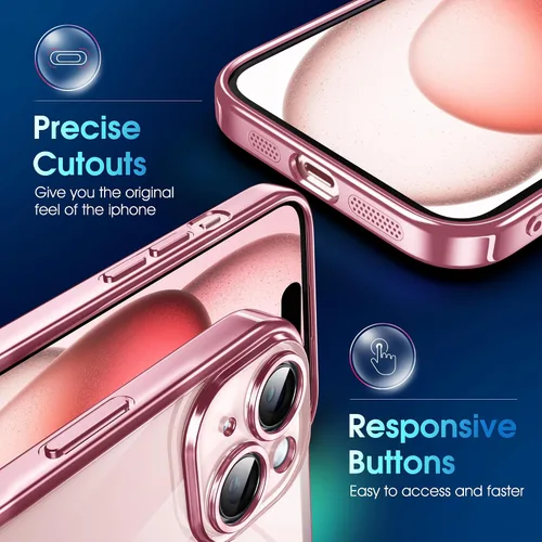 Vista 672 de Supdeal Funda cristalina transparente para iPhone 11, [No se amarillea] [Protección de la cámara] [Probado contra caídas de grado militar] Funda
