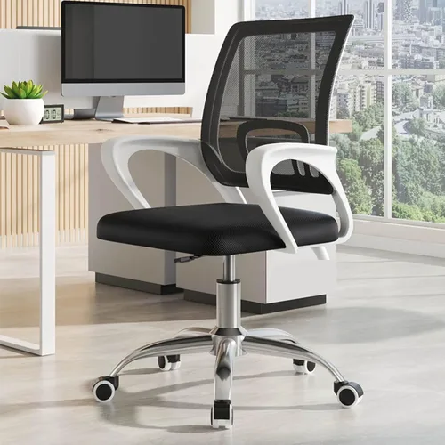 Vista 8 de Ergonomic Office Chair with Back Support, Extended Armrest Design Comfy Desk Chairs with Thickened Cushion and Stable Chassis, Comfortable Fit to