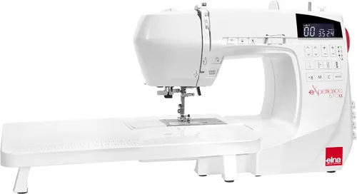 Vista 10 de Elna eXperience 530 - Elegante máquina de coser computarizada con 30 puntadas, botones de función inteligente, selecciones rápidas de puntada