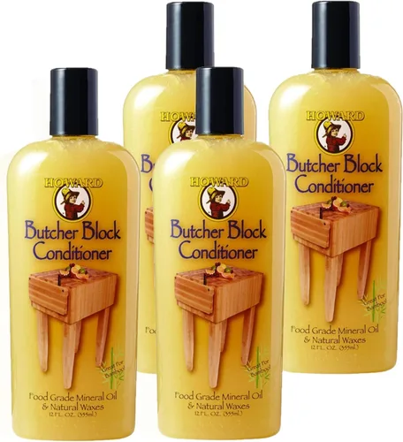 Vista 6 de Howard Products Butcher Block Conditioner and Food Grade Mineral Oil for Wood Cutting Boards, 12 Fl Oz - Enhanced Wood Care