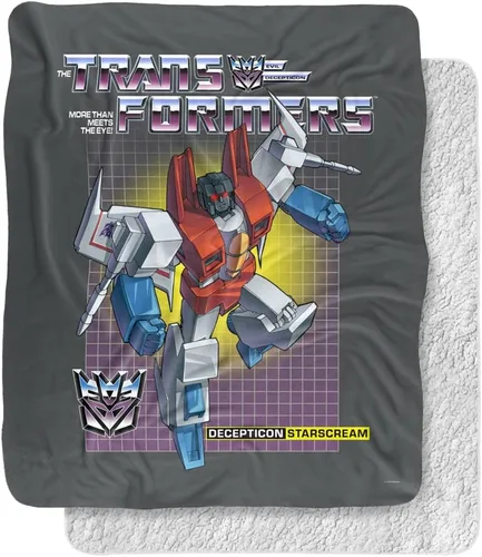 Vista 9 de Transformers Bumblebee Silky Touch Sherpa Back Manta súper suave