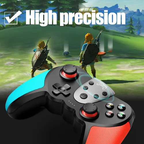 Vista 3 de TERIOS Controlador inalámbrico Pro compatible con SwitchSwitch Lite Switch OLED - Joypad premium para videojuegos - 3 niveles de velocidad turbo