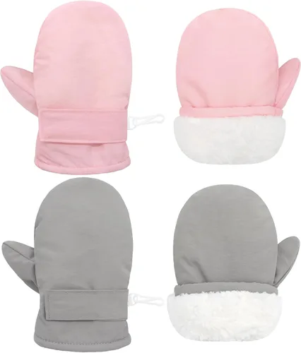 Vista 49 de QikQik Guantes de invierno impermeables para niños pequeños - Guantes de nieve para bebés