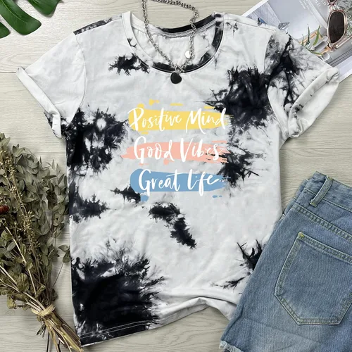 Vista 2 de BLACKMYTH Camisetas de algodón suave con estampado para mujer
