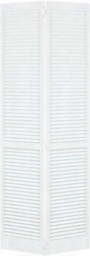 Vista 2 de Kimberly Bay Puerta de armario, bi-plegable, rejilla tradicional-rejilla blanca (80x24)