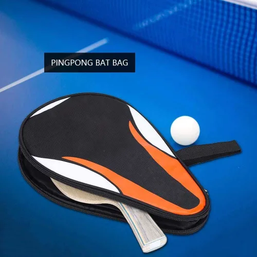 Vista 5 de Bolsa de paleta de tenis de mesa Oxford Bat Case Cubierta de raqueta de tenis de mesa (naranja), Naranja, Talla única
