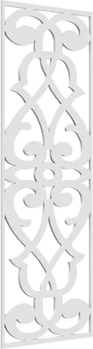 Vista 15 de 9 3/8"W x 24 3/8"H x 1/4"T Bellaire Decorativos Paneles de pared de madera calado, abedul