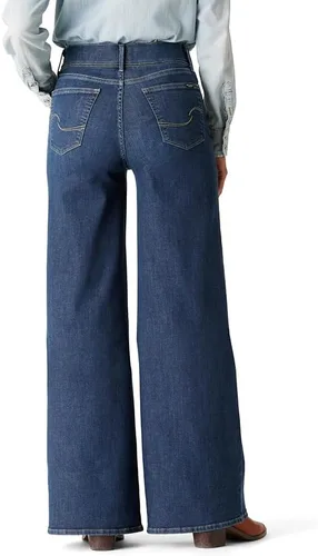 Vista 2 de Levi Strauss Signature Gold Jeans de pierna ancha totalmente moldeadores para mujer Leyenda azul