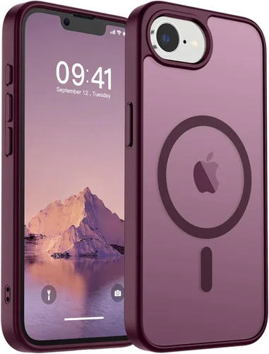 Vista 189 de SUPFINE Funda magnética para iPhone SE 2022 (3ª)/2020 (2ª), iPhone 8 (compatible con MagSafe) (protección contra caídas de grado militar), funda