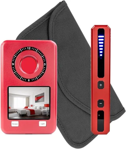 Vista 11 de Mic-Lock Buscador de cámara - Detector de cámara oculta anti espía - Asegura tu espacio (negro)