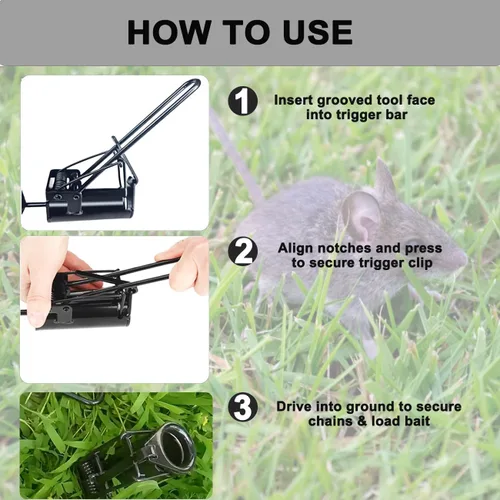 Vista 2 de Humane Raccoon & Small Animal Trap, Spring Trap with Dog-Safe Trigger