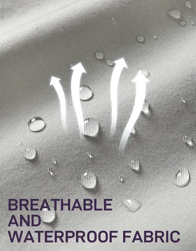 Vista 3 de Chaqueta impermeable cortavientos ligera para hombre con capucha extraíble