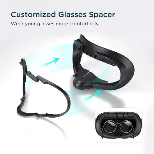 Vista 4 de KIWI design Interfaz facial de fitness y carcasa de realidad virtual para accesorios Quest 2