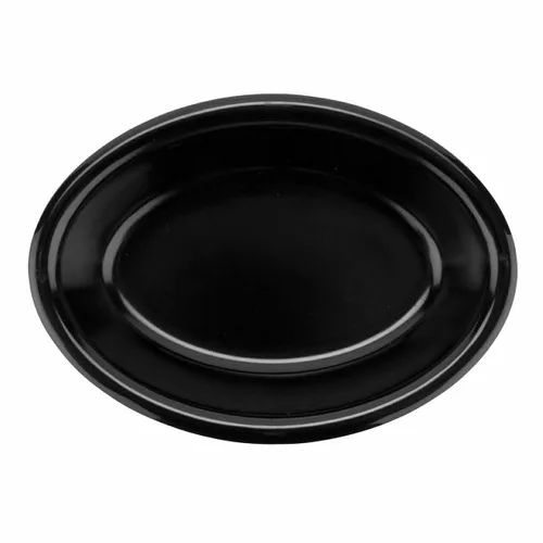 Vista 2 de G.E.T. DN-365-BK - Bandeja de 5 onzas, resistente a la rotura, melamina, negro (paquete de 12)