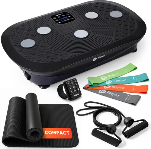Vista 10 de Lifepro Rumblex 4D Vibration Plate Exercise Machine with 7 Training Modes Negro