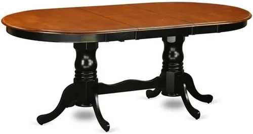 Vista 3 de Atlin Designs Sillas de mesa y comedor de 7 piezas en negro/cereza