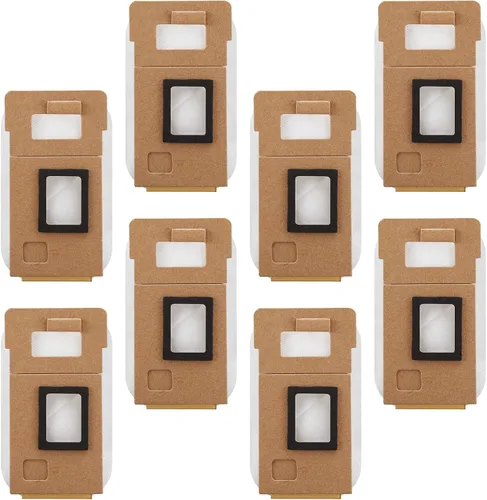 Vista 7 de Paquete de 4 bolsas de polvo para aspiradora Roborock S7 / S7+ Base de vacío automático Juego de accesorios de fábrica de fuente de bolsa